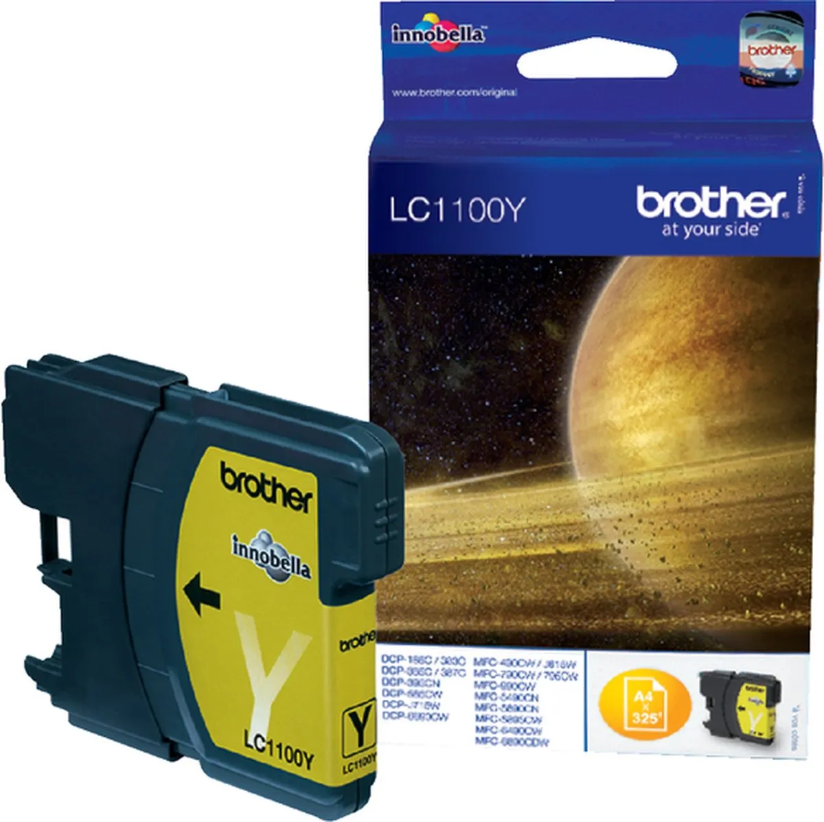 Brother LC-1000Y Inktcartridge - Geel