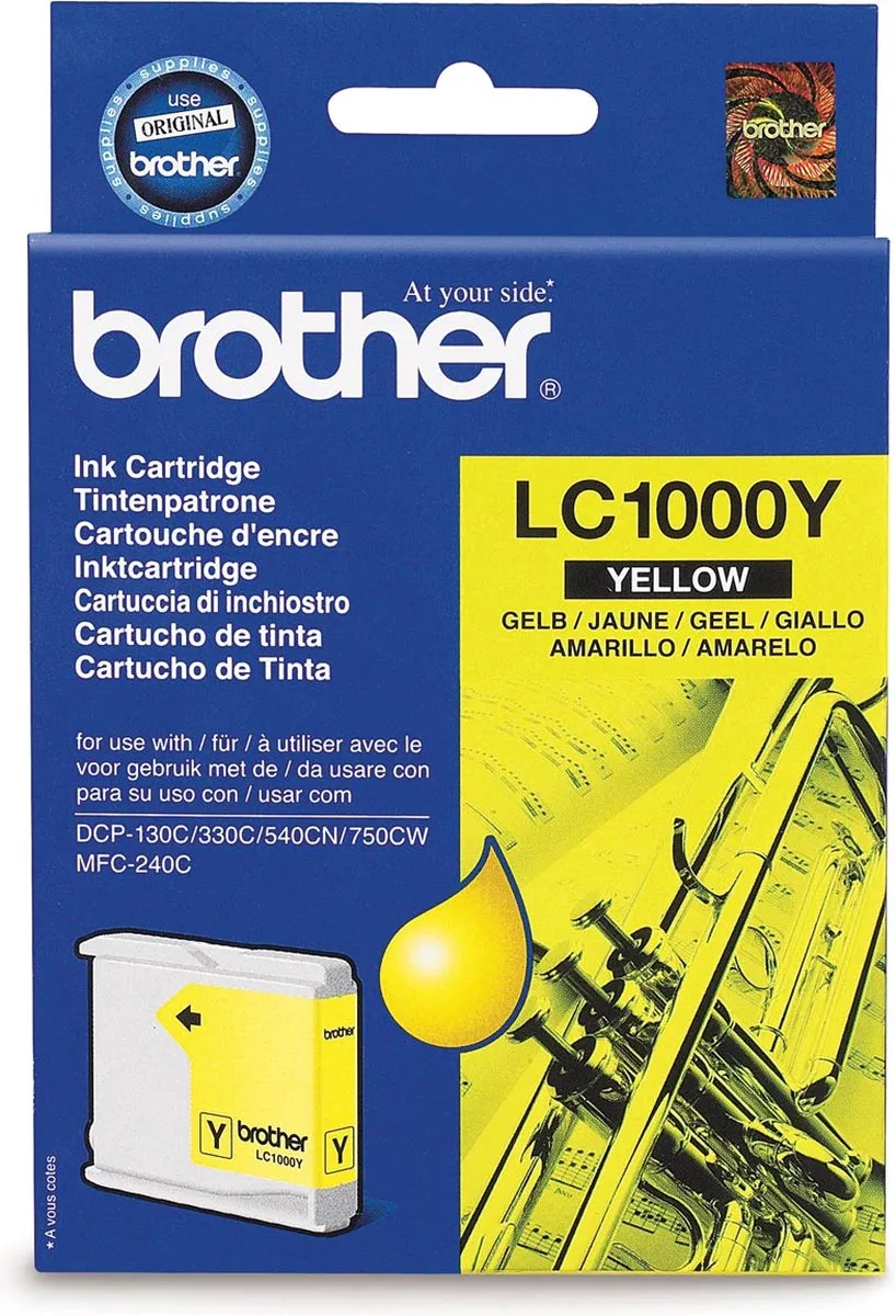 Brother LC-1000Y Inktcartridge - Geel