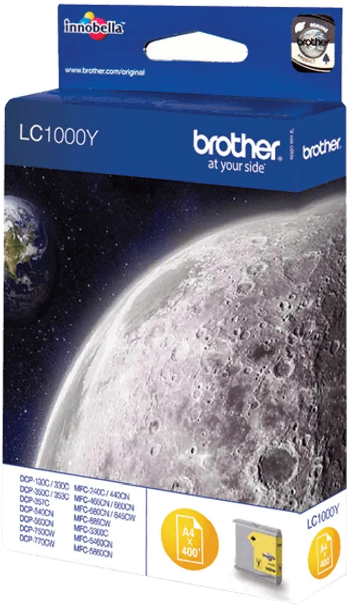 Brother LC-1000Y Inktcartridge - Geel