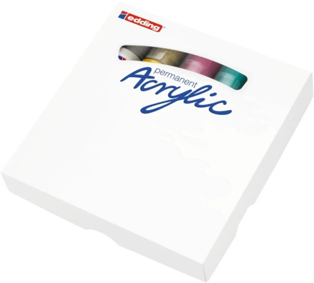 edding Acryl Markers 3D Dubbelzijdig - 5 Stuks Multicolor