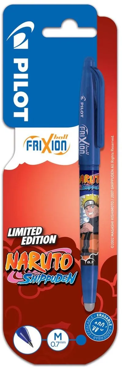 Pilot FriXion Naruto Blauwe Gelpen 0.7mm
