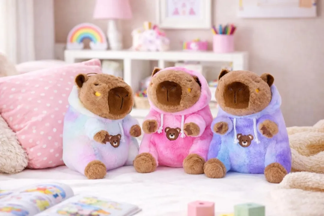 Topknuffels Capibara Pluche Knuffel 30cm - Paars