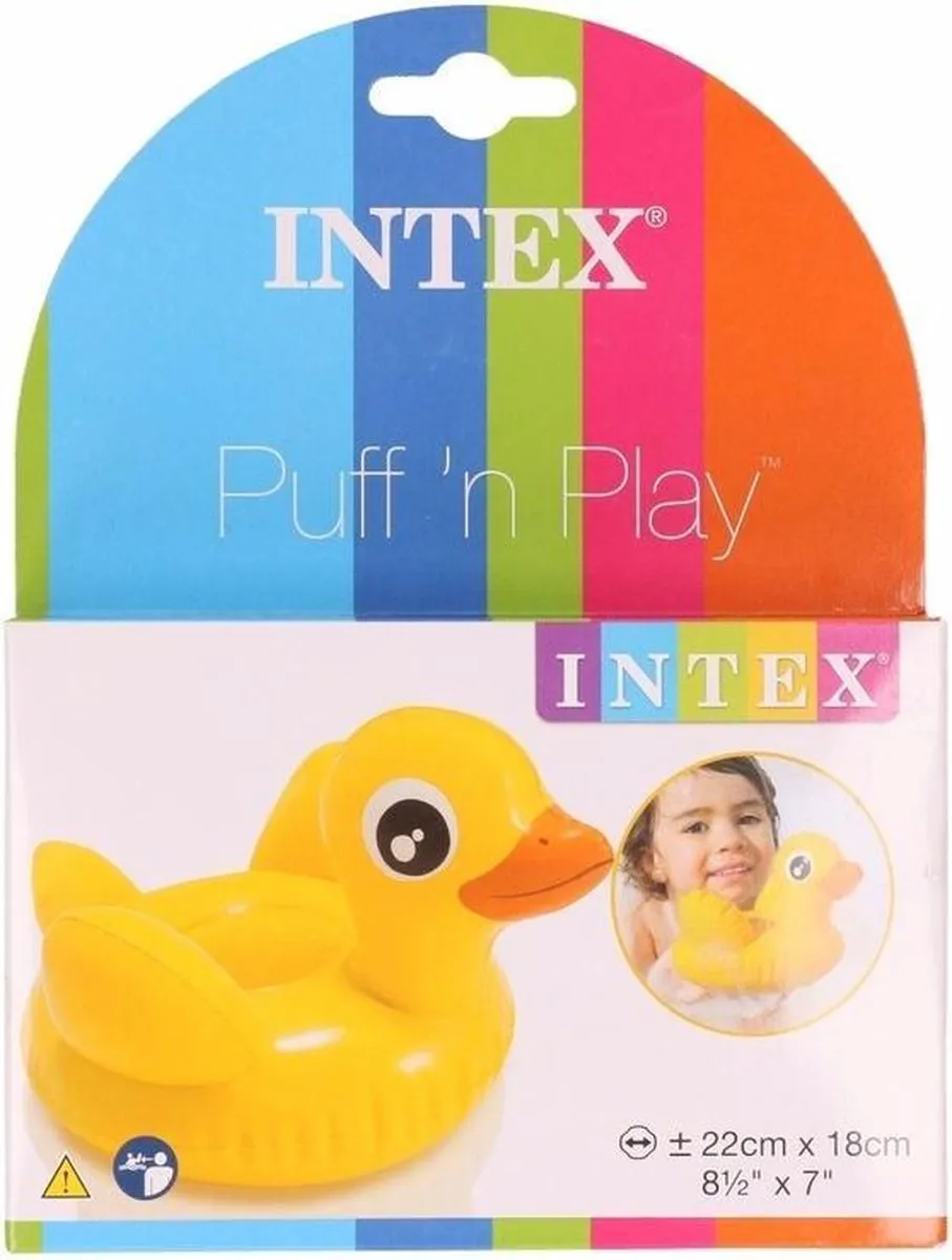 Intex Opblaasbare Eend Geel 22x18cm