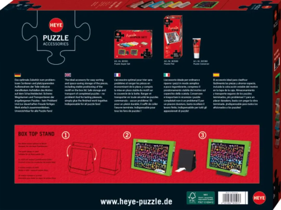 Heye Puzzle Super Set 800591 - Meerkleurig