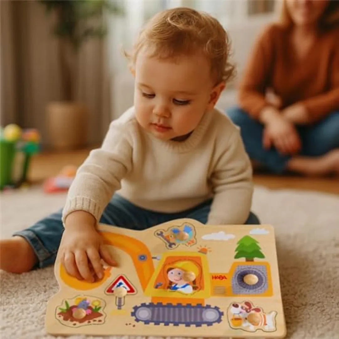 Haba Grijpmachine Puzzel - 6 Stuks - Meerkleurig