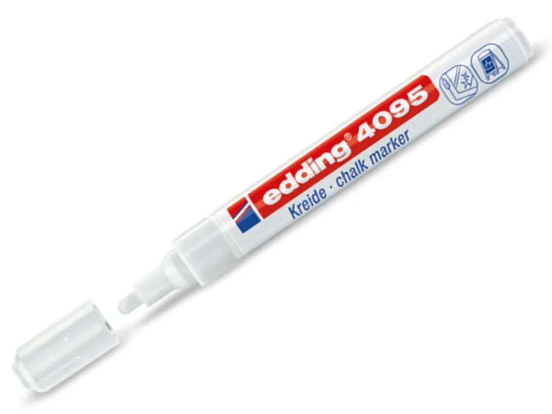 edding Uitwisbare Witte Krijtstift Glas