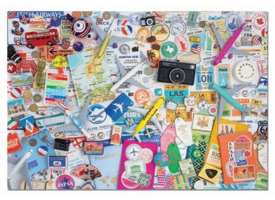 Educa Travel Collage 1000 Stuks Puzzel - Multicolor