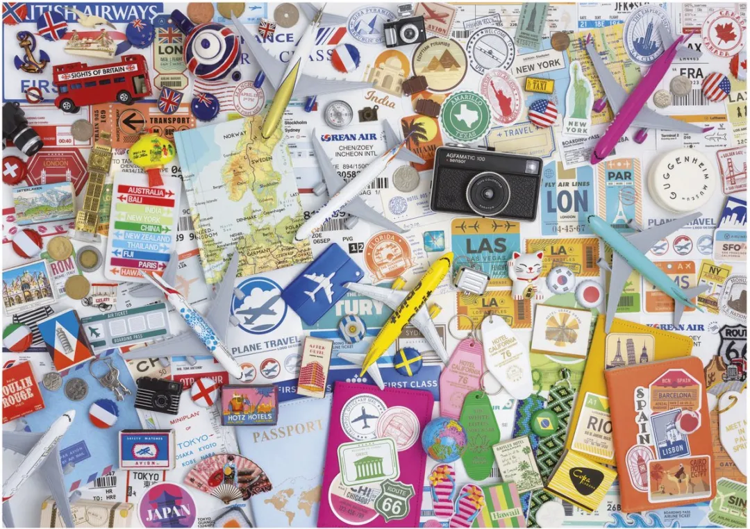 Educa Travel Collage 1000 Stuks Puzzel