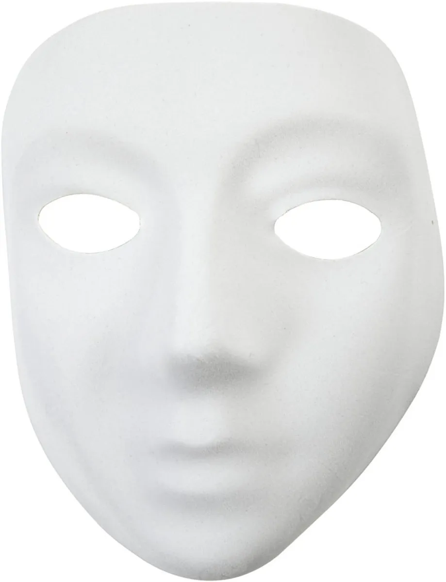 Creativ Company Masker 14x17,5cm - 12 Stuks Wit