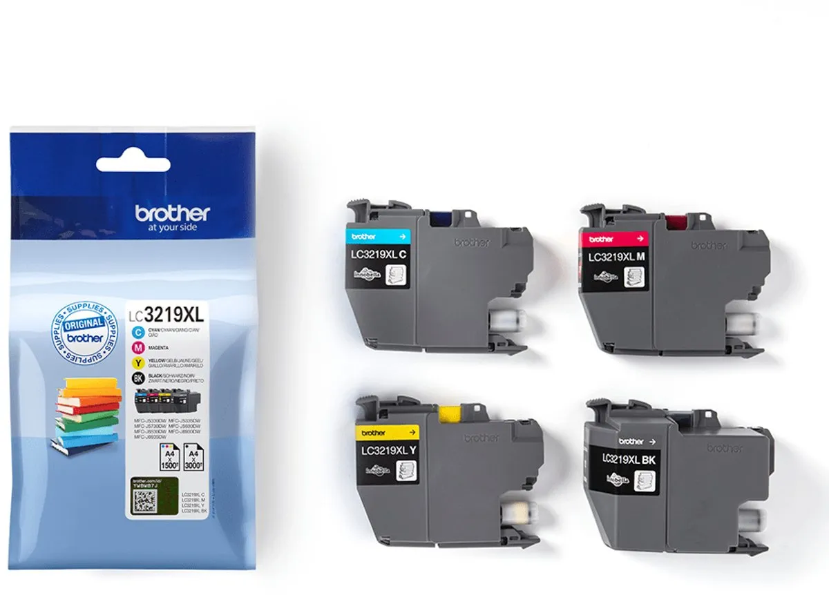 Brother LC-3219XLVAL Inktcartridge - 4 Kleuren - 7500 Pagina's