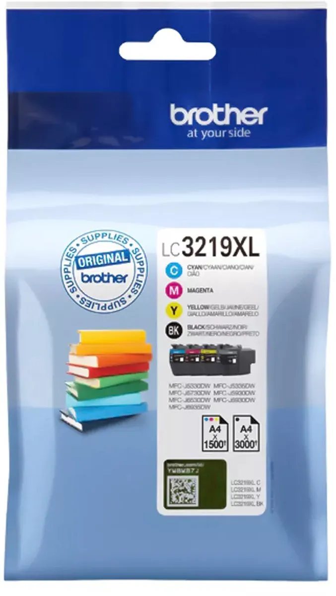 Brother LC-3219XLVAL Inktcartridge - 4 Kleuren - 7500 Pagina's