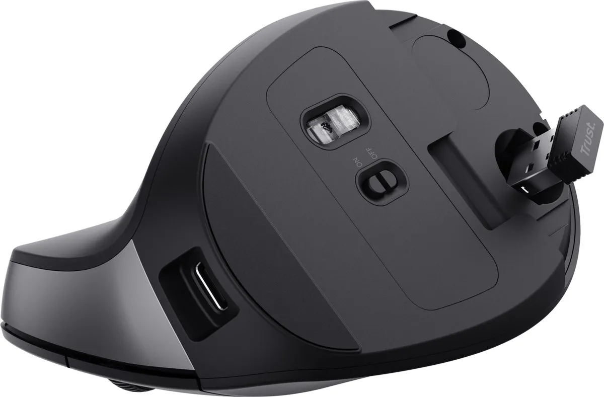 Trust TM-270 Ergonomische Draadloze Muis - 2400 dpi - Zwart