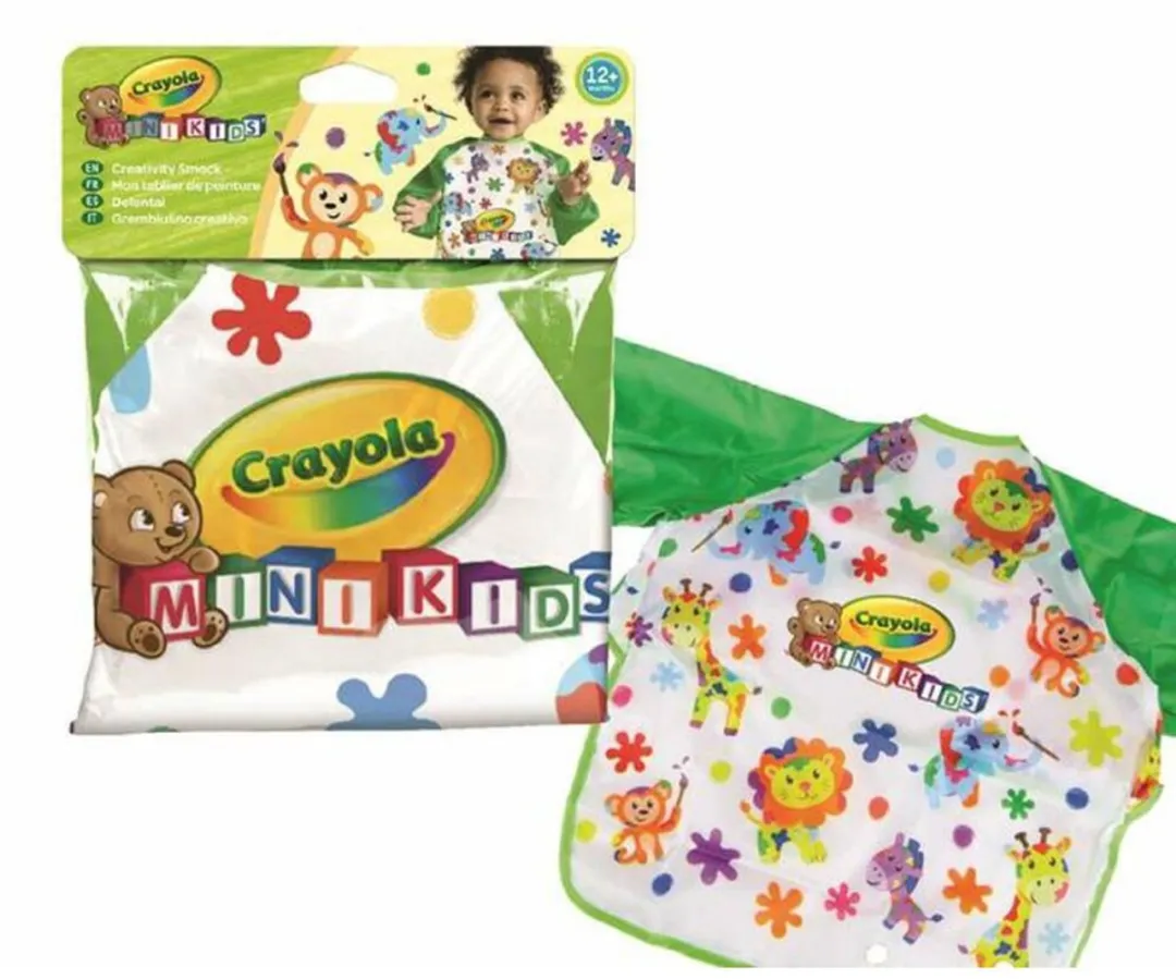 Crayola Mini Kids Kinderverfschort - Veelkleurig - 12 Stuks