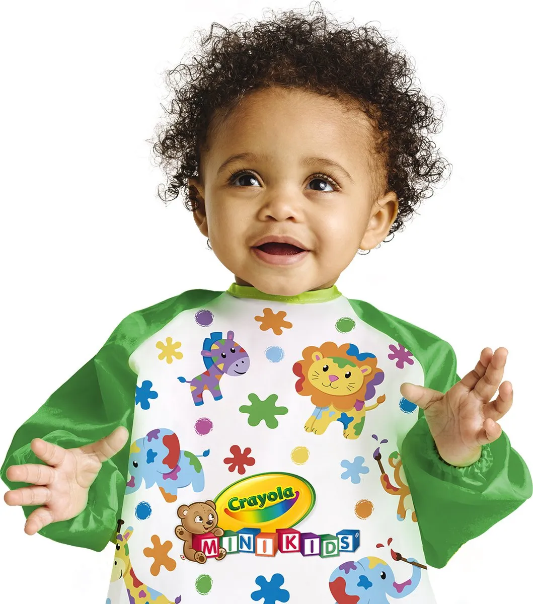 Crayola Mini Kids Kinderverfschort - Veelkleurig - 12 Stuks