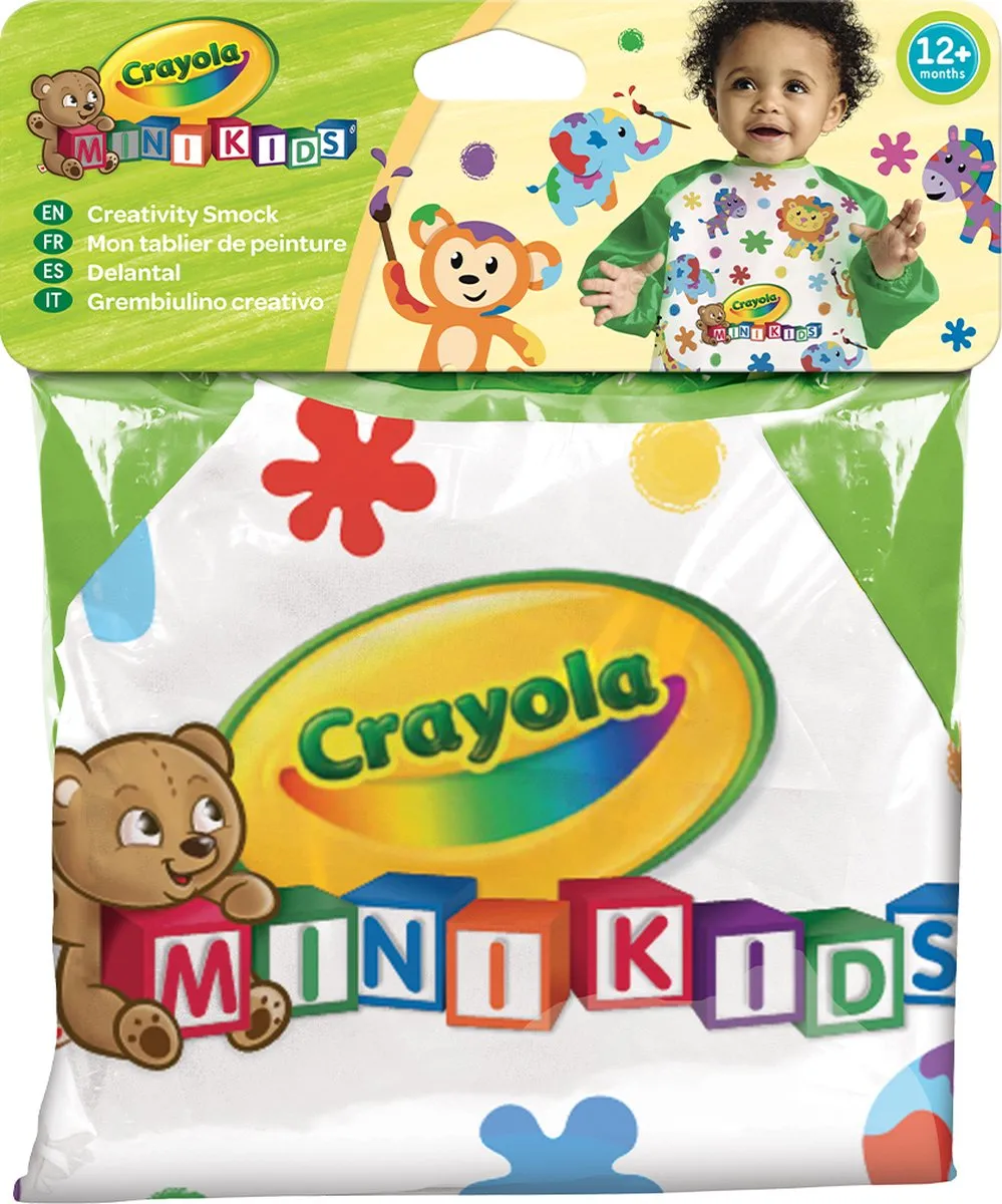 Crayola Mini Kids Kinderverfschort - Veelkleurig - 12 Stuks