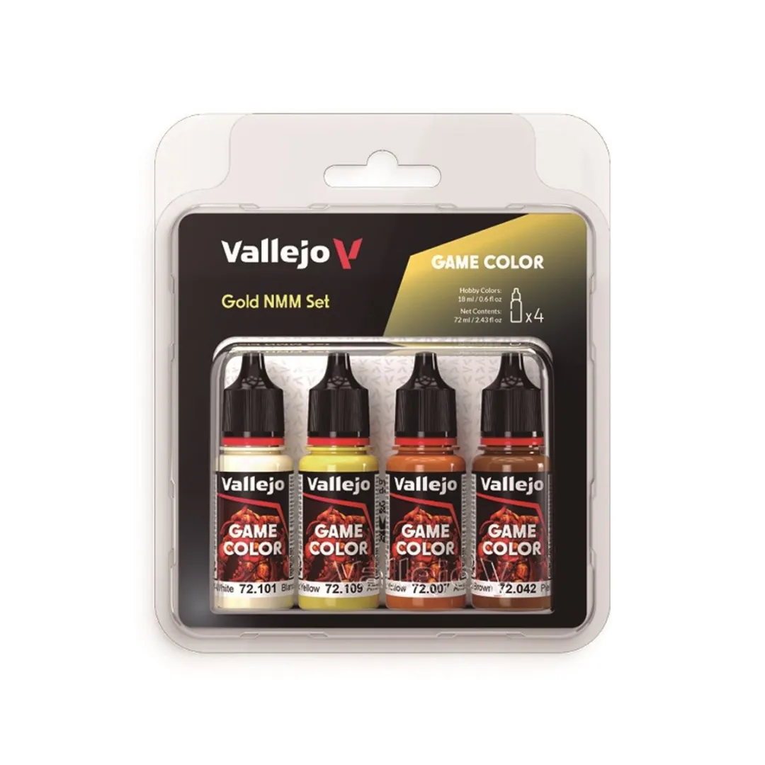 Vallejo Game Color Goud NMM Acrylverfset 4x18ml