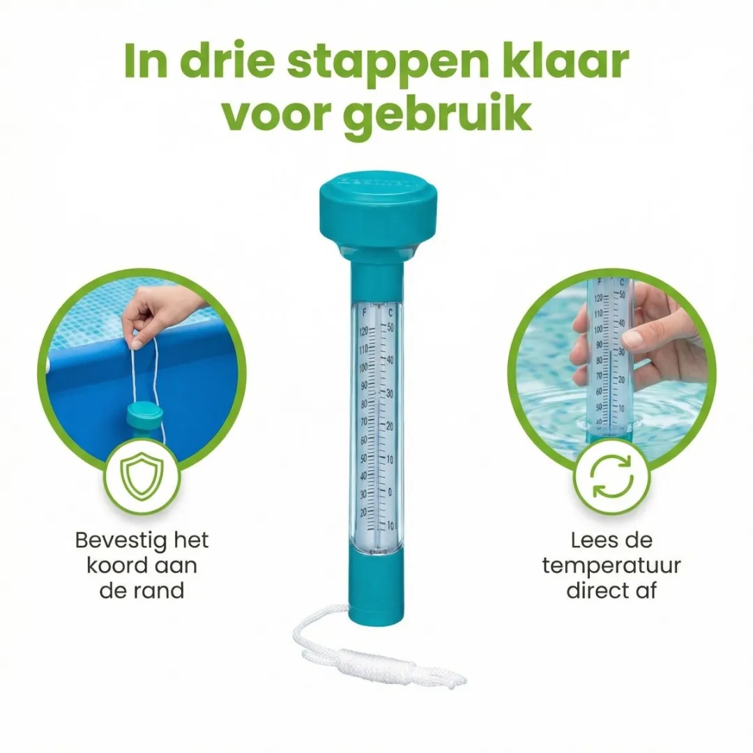 Bestway Drijvende Zwembadthermometer - Wit