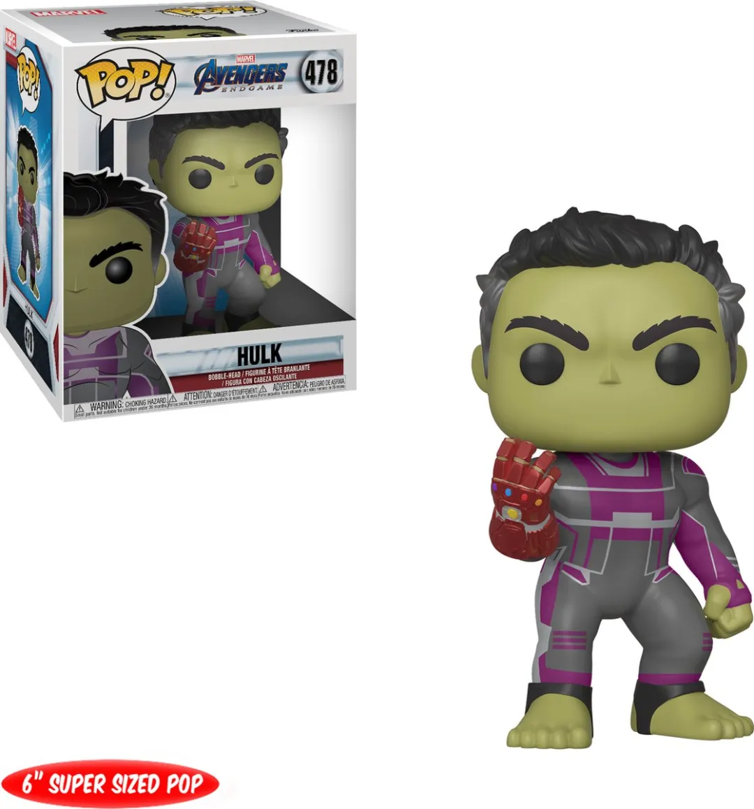 Funko POP! Marvel Avengers Endgame Hulk 6 met Handschoen 39743