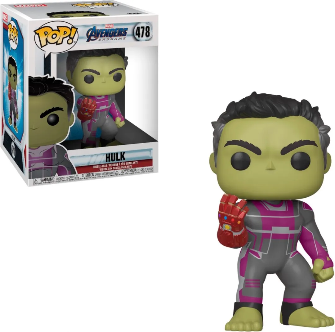 Funko POP! Marvel Avengers Endgame Hulk 6 met Handschoen 39743 - Multicolor