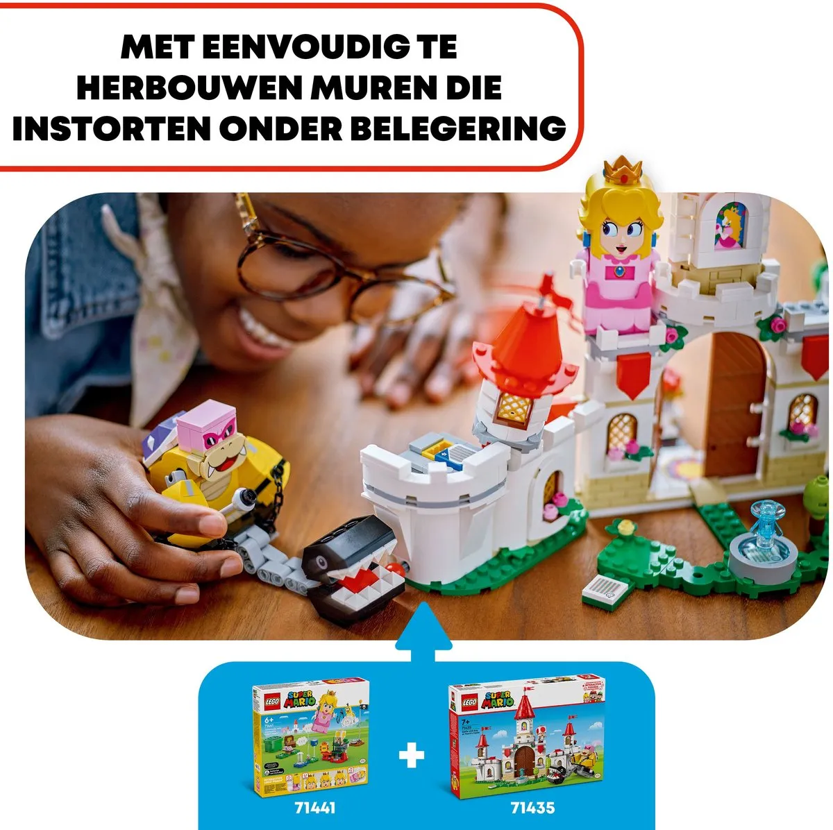 LEGO Super Mario Gevecht Roy Peach Kasteel 71435 - 738 Stukken