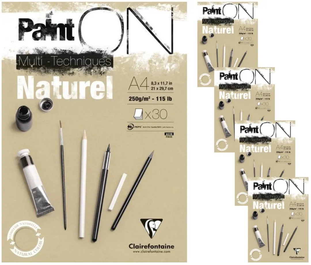 Clairefontaine Paint ON Multi-Techniek Pad A4 250g