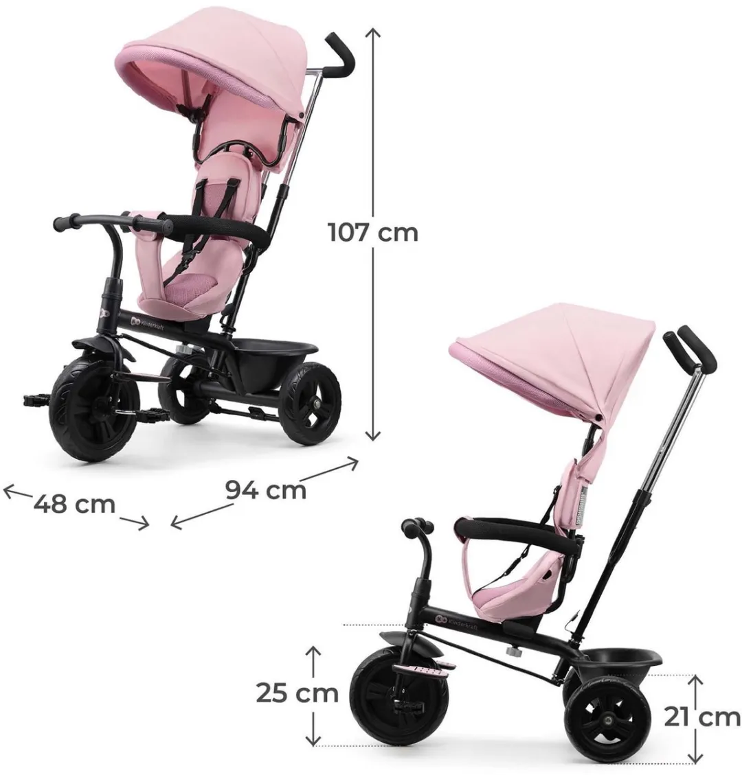 KinderKraft Freeway 2 Driewieler - Roze
