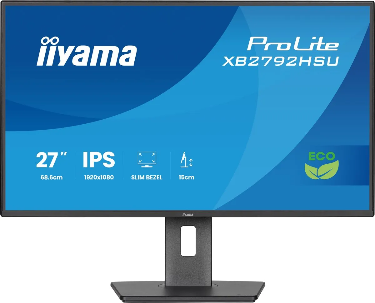 iiyama PtoLite XB2792HSU-B1 Monitor 27" Full HD IPS - USB-Hub - Verstelbaar