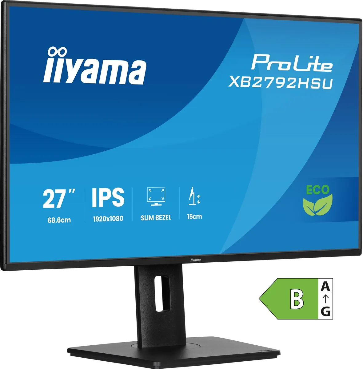 iiyama PtoLite XB2792HSU-B1 Monitor 27" Full HD IPS - USB-Hub - Verstelbaar