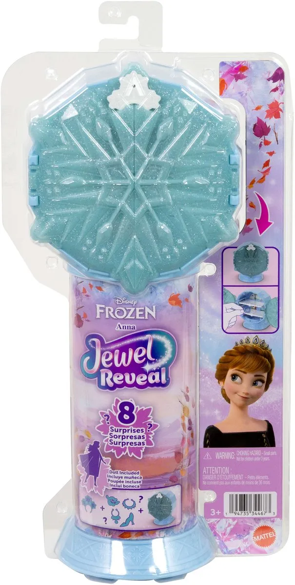 Mattel Disney Frozen Jewel Reveal Anna Modepop