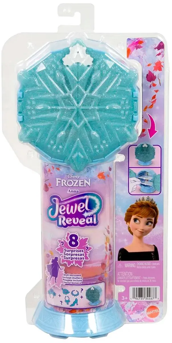 Mattel Disney Frozen Jewel Reveal Anna Modepop