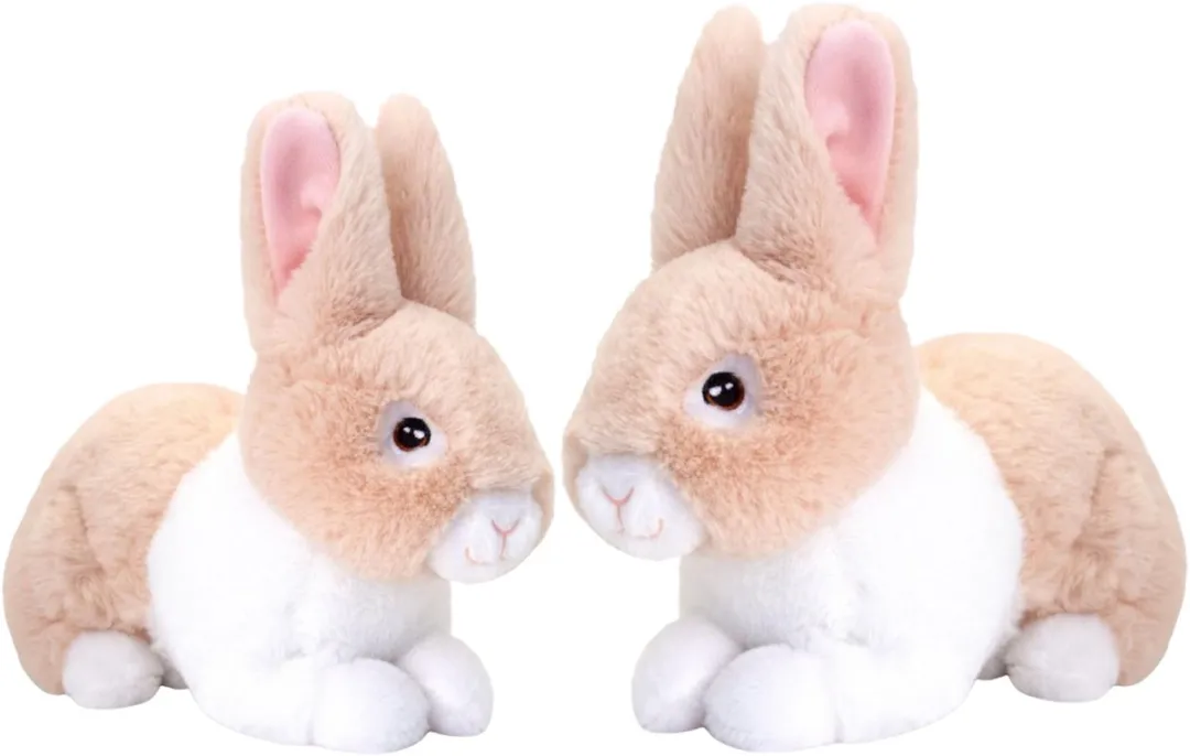 Keel Toys Pluche Konijnen Familie Beige - Moeder & Kind