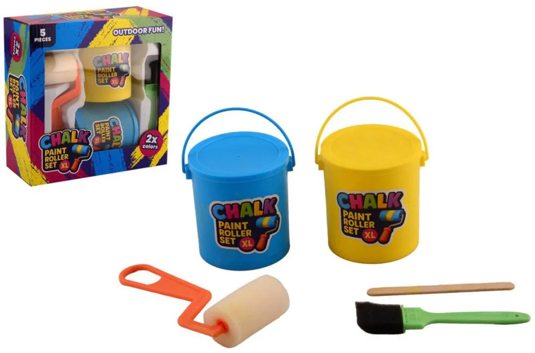 Johntoy Jumbo Stoepkrijt Rollers 2 Kleuren