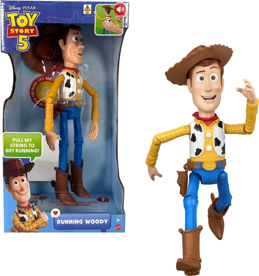 Mattel Disney Pixar Toy Story Woody Actiefiguur 30cm