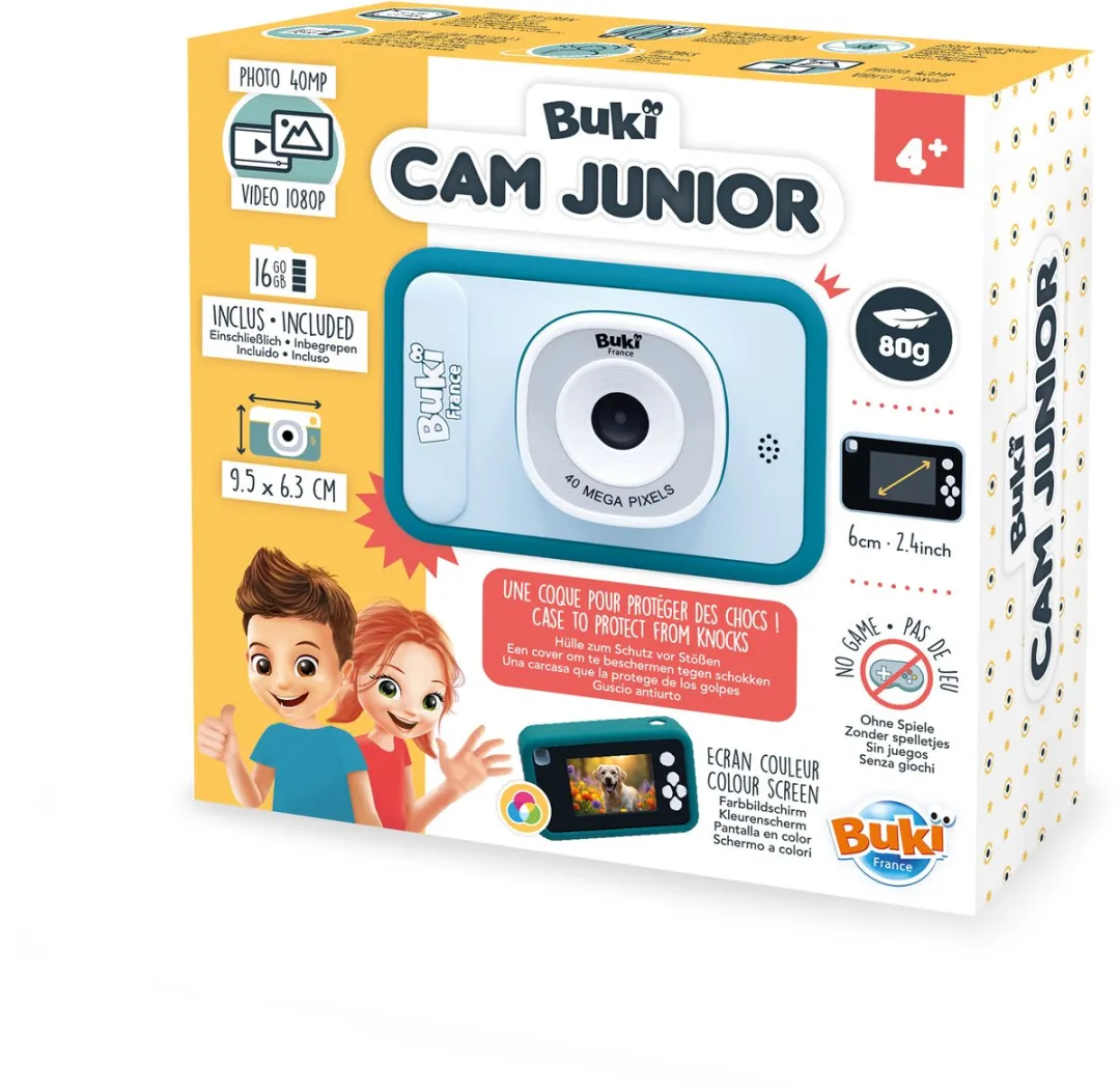 Buki France pv011 Kinderfototoestel - 40MP - Blauw - 16GB microSD