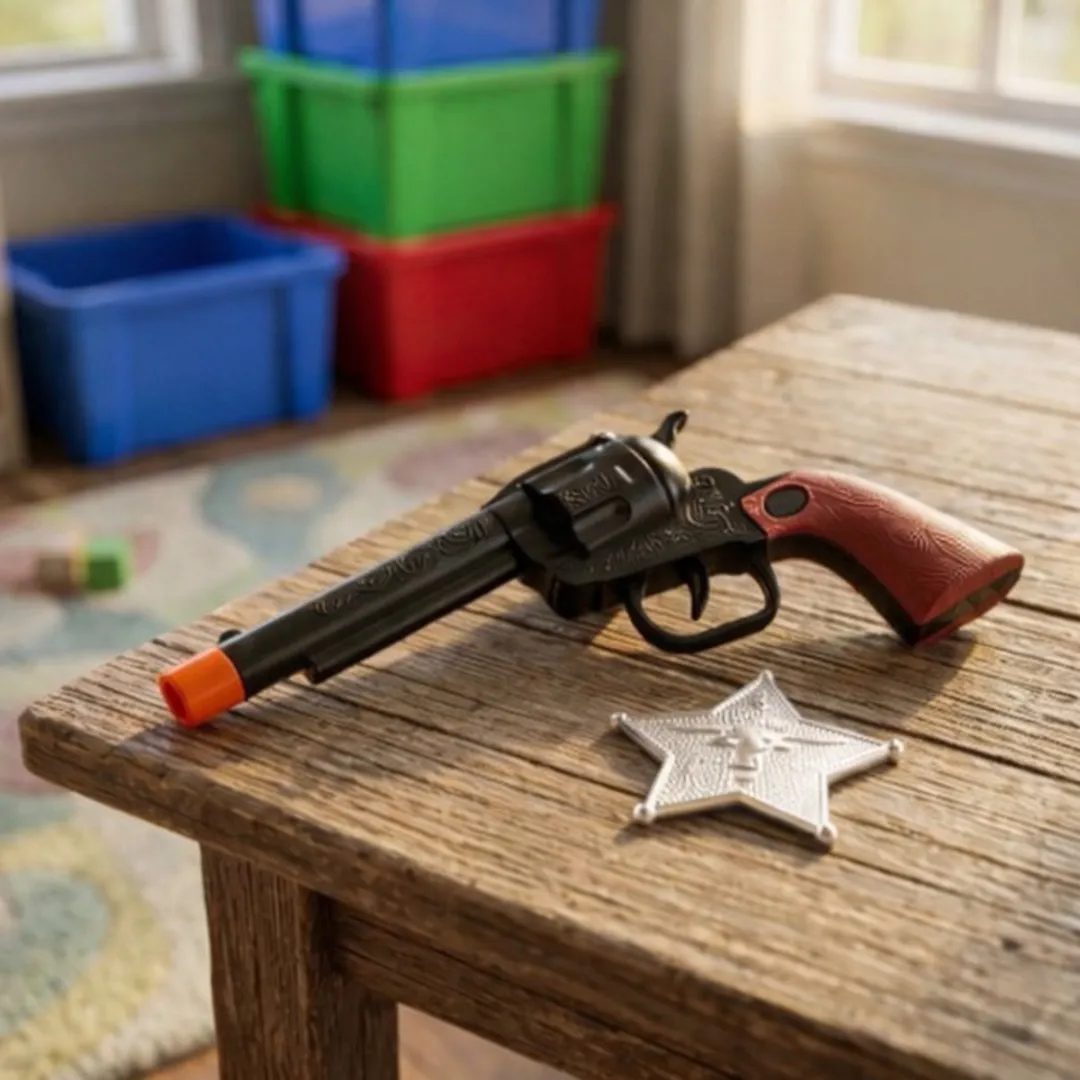 Eddy Toys Revolver & Sheriff Badge Set - 2 Stuks - Multicolor