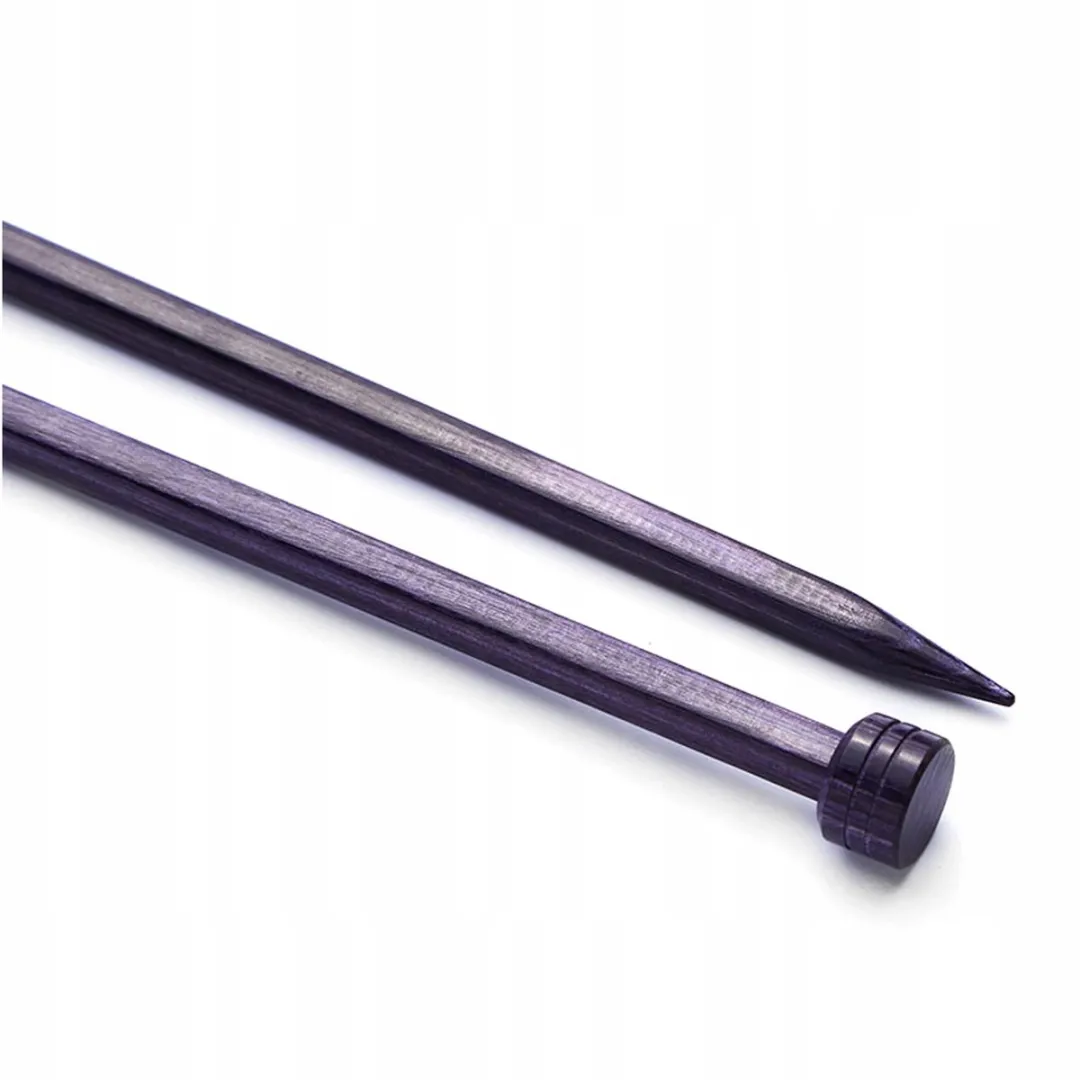 KnitPro J'adore Cubics Rechts Houten Breinaalden 5.00mm - Lavendel