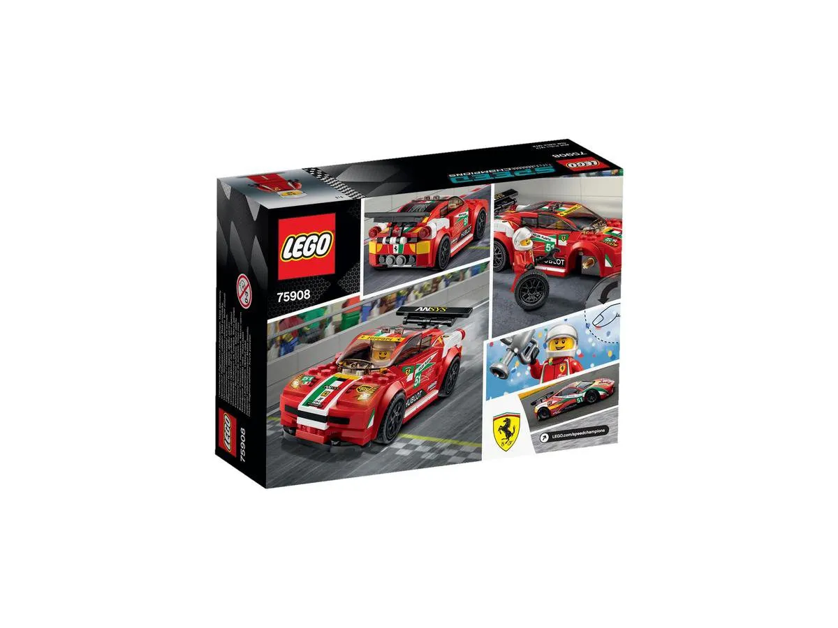 LEGO Speed Champions 458 Italia GT2 75908 - 153 Stukken - Rood - afbeelding 2 van 4