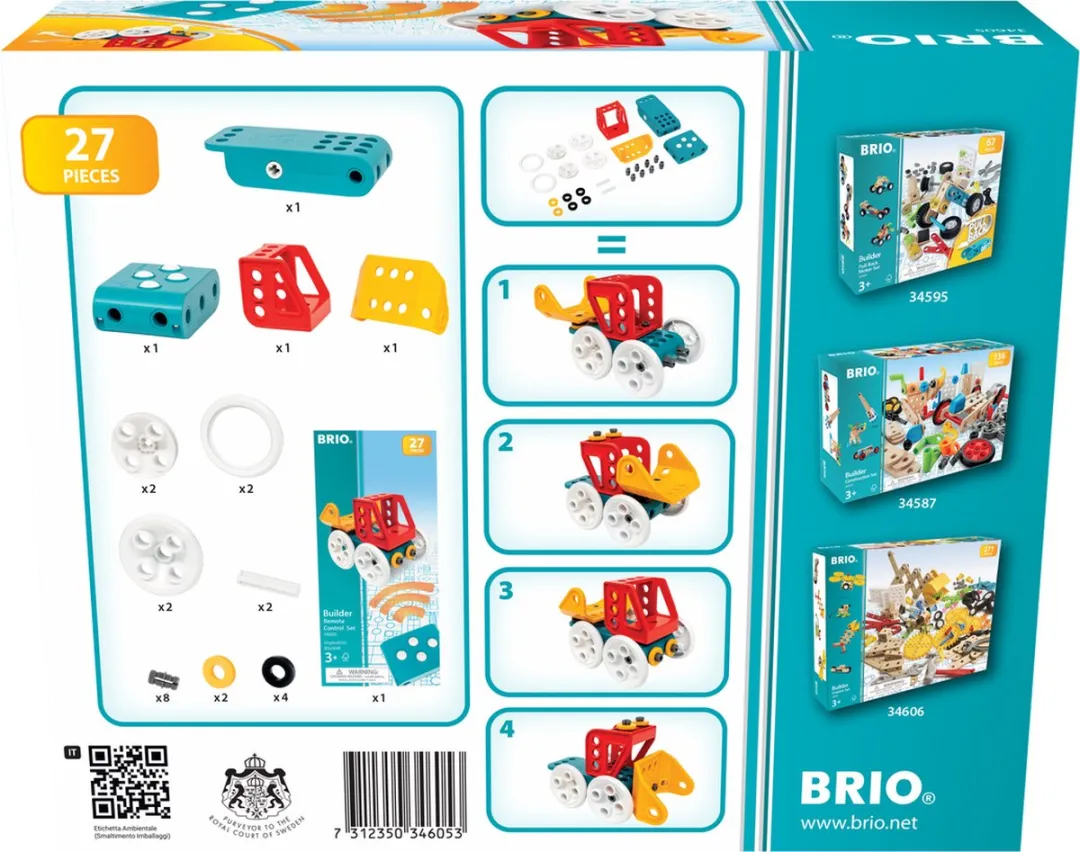 BRIO Builder Afstandsbesturingsset 63460500 - 30 Onderdelen - Meerkleurig