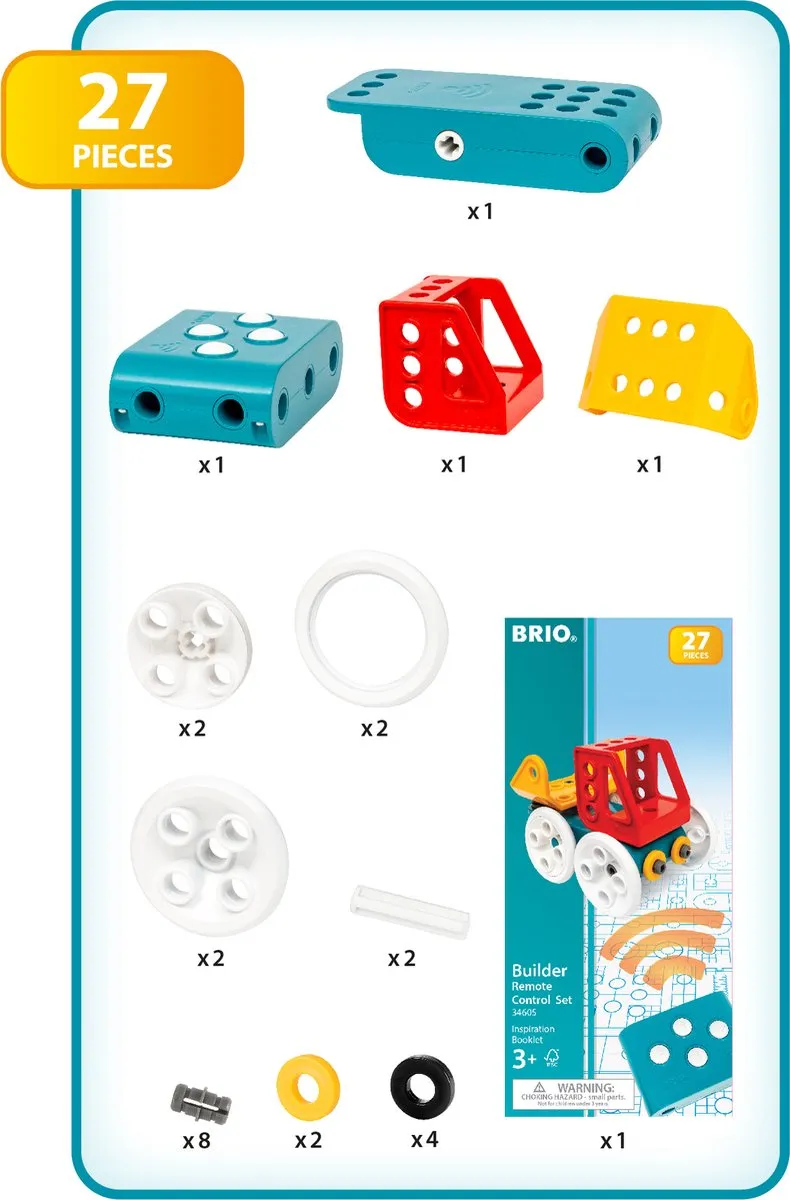 BRIO Builder Afstandsbesturingsset 63460500 - 30 Onderdelen - Meerkleurig