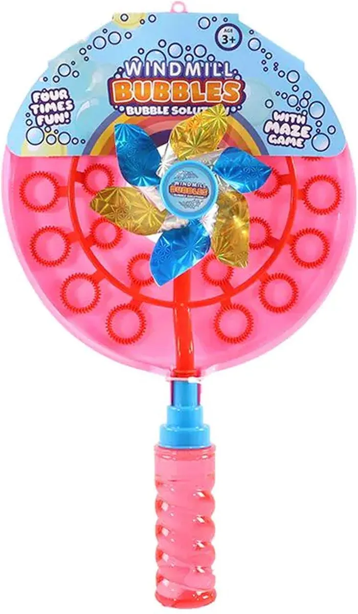 Jonotoys Bellenblaas Windmolen Speelgoed 38cm - Multicolor