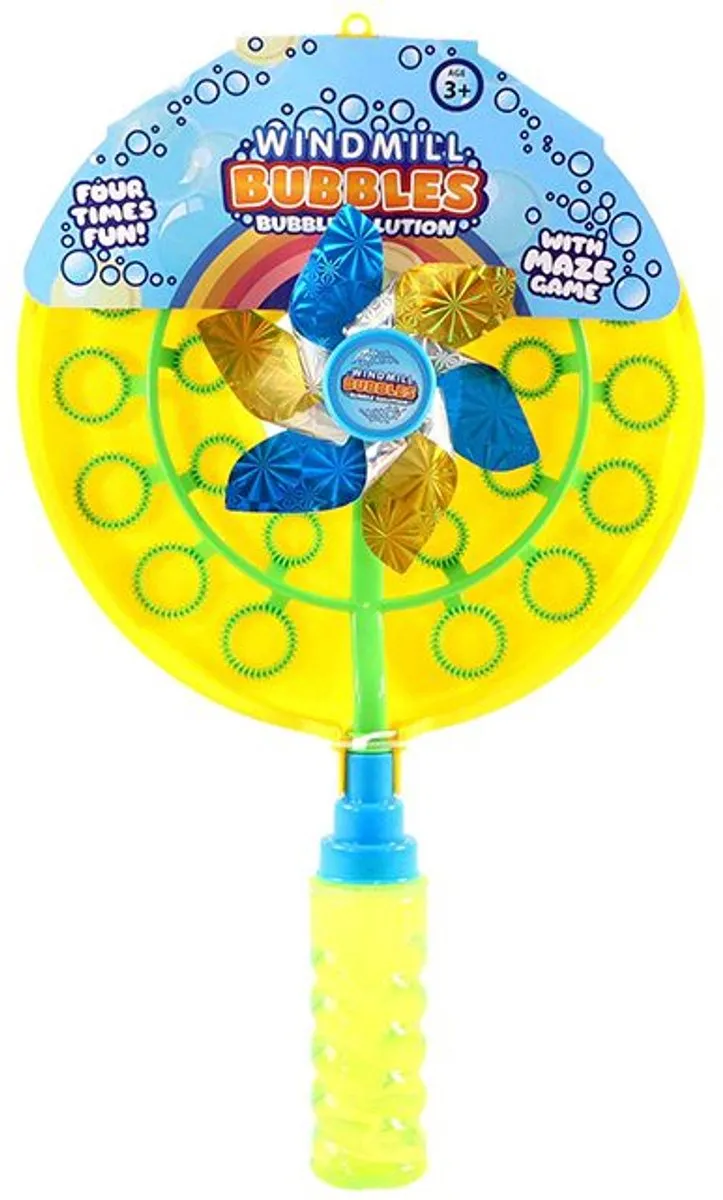 Jonotoys Bellenblaas Windmolen Speelgoed 38cm - Multicolor