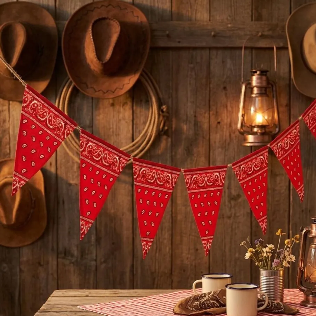 Bellatio Design Boerenzakdoek Slinger - 366cm - Rood