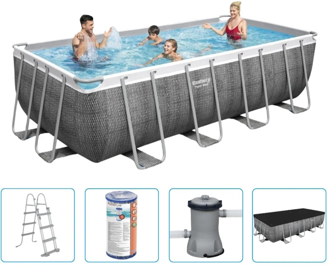 Bestway Power Steel Zwembad 56996 - 11532L - Grijs