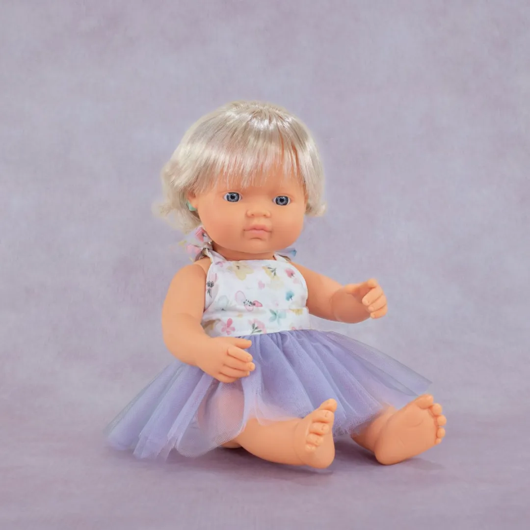 Miniland Poppen ML Pop MF&M Europees Meisje 38cm - Met hoorimplantaat - Multicolor