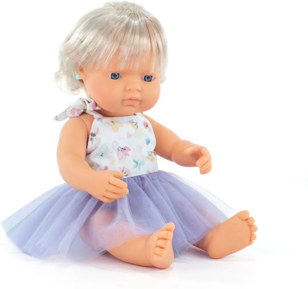 Miniland Poppen ML Pop MF&M Europees Meisje 38cm - Met hoorimplantaat - Multicolor - afbeelding 6 van 6