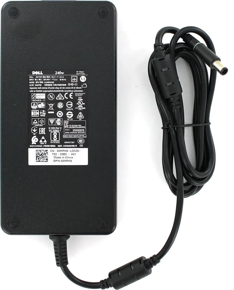Dell J938H Netvoeding 240W - Zwart