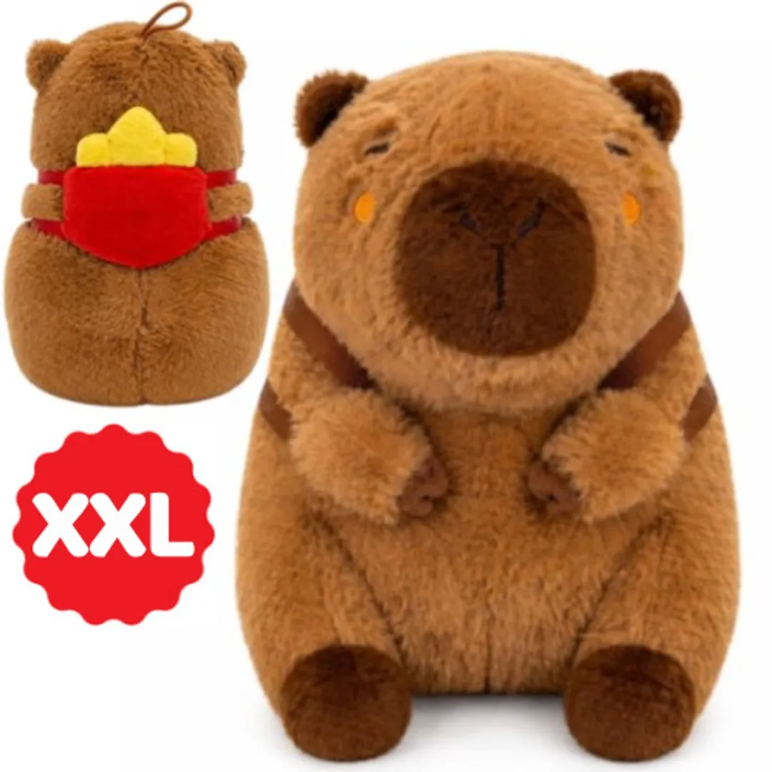 Topknuffels Capibara Rugzak XXL 100cm - Friet