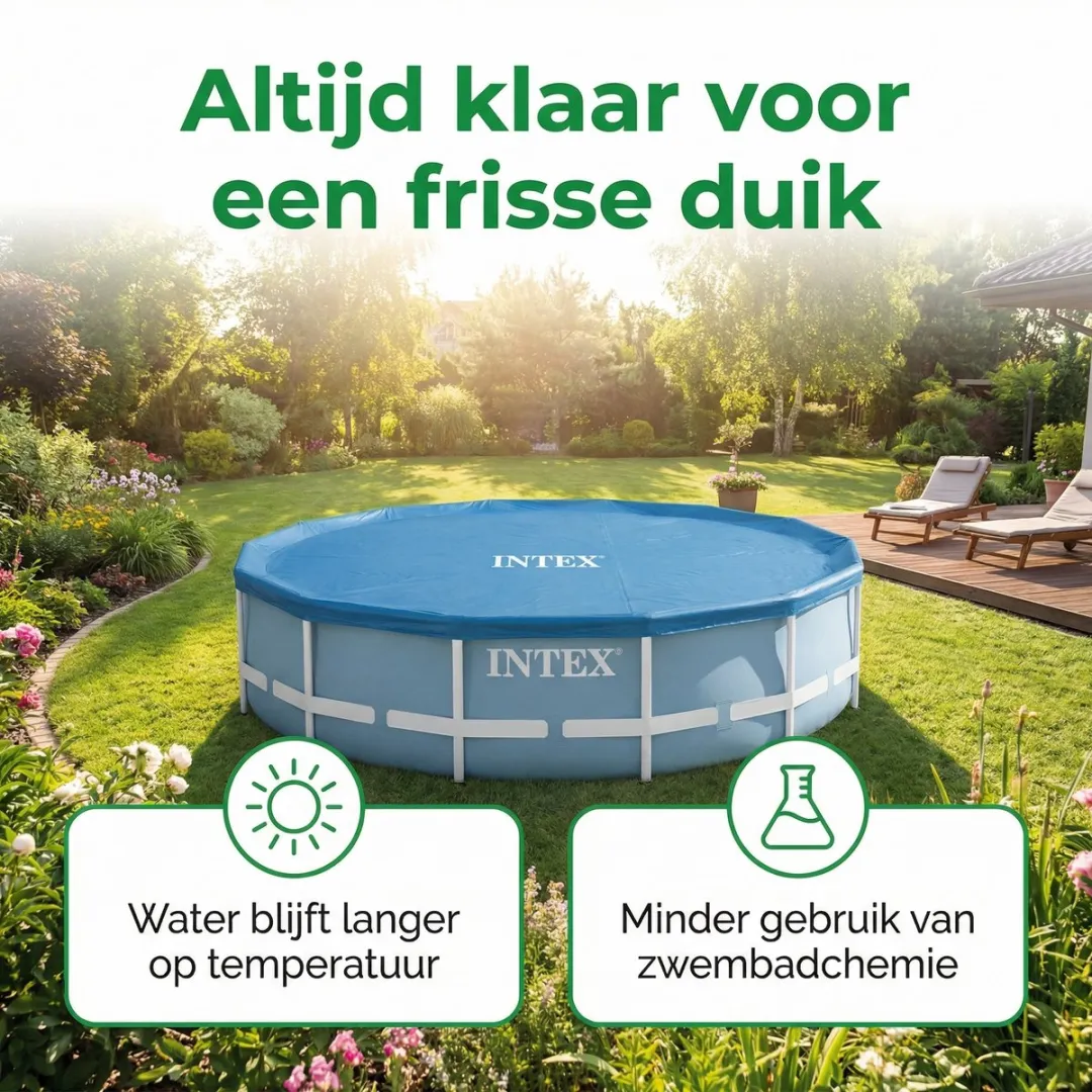 Intex Frame Afdekzeil 28030 - Ø305cm - Blauw