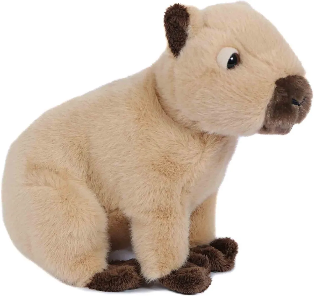 PIA Soft Toys Capibara Pluche Knuffel 15cm - Beige/Bruin