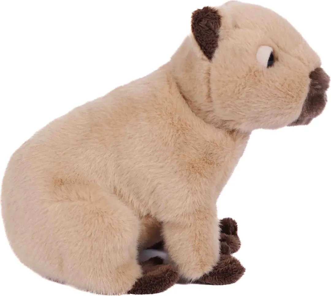 PIA Soft Toys Capibara Pluche Knuffel 15cm - Beige/Bruin